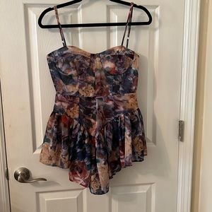Floral medieval vibes cider romper never worn